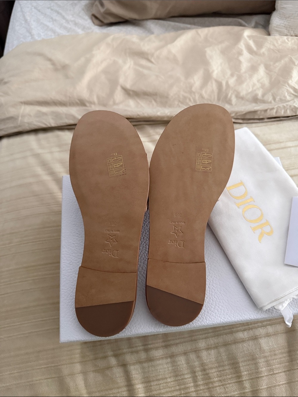 Dior Limited edition Summer Canvas Slide Mules with 'Christian Dior Paris' Band - Picture 5 of 9